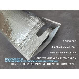 insulated Lunch Bag With Zip Lock & Handle, Reusable Cool & Thermal Bags, Cooler