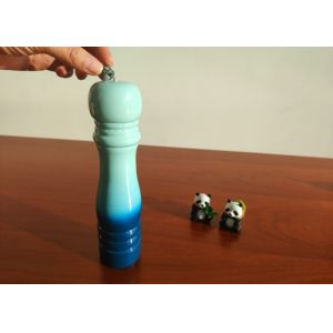Rubber Wood Salt / Spices / Pepper Grinder Colorful Style