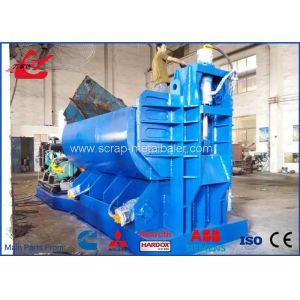 High Capacity Stationary Light Metal Mobile Baler Car Chasis Baling Press Logger