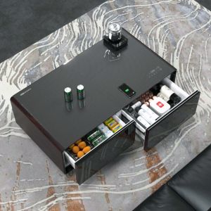 Cheap Living Room Furniture Waterproof Smart Coffee Table with Wireless Charging and Music Speaker for sale