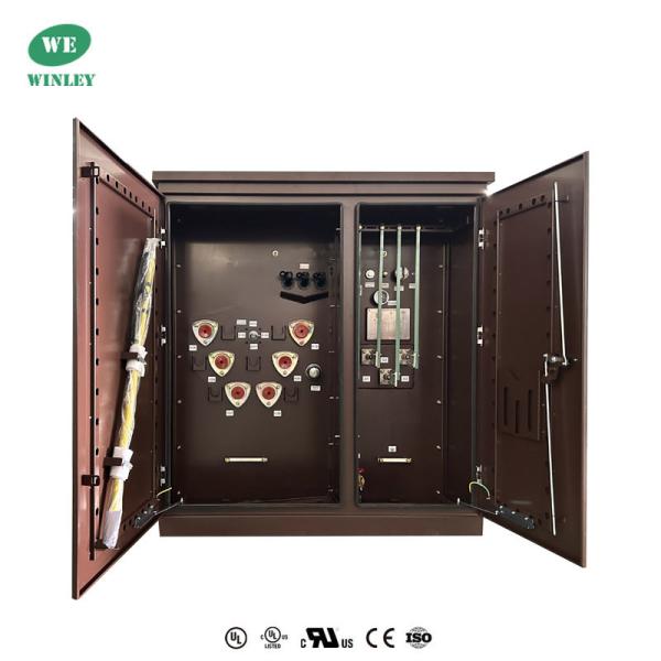 Quality 45Kva Three Phase Pad Mounted Transformer Oil Immersed Distribution 12470V Step Down UL Certified wholesale