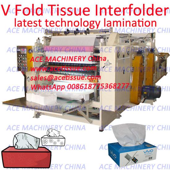 Quality High Speed Automatic Interfolded Paper Towel Machine With Point To Point Lamination wholesale