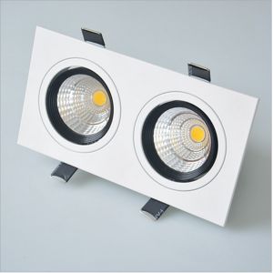 China 220V Recessed Aluminum body double head 14W LED downlight on sale