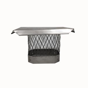 Powder Coated 10" Rectangular Stove Pipe Rain Cap Polished Surfce