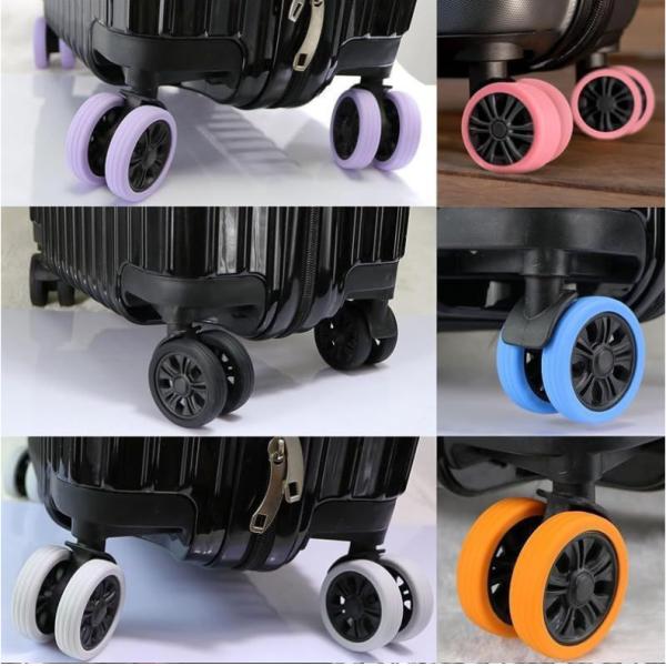 Moulding Processing Service Silicone Luggage Suitcase Wheels Cover for Trolley Case