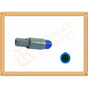 Cheap 4 Pin Circular Connector Plastic Male Plug Gray Color Plastic Circular Connectors for sale