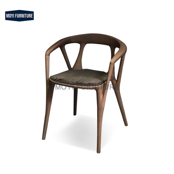 Mail Packing Custom Nordic Hotel Furniture Leather Fabric Seats Designer Modern Luxury Black Solid Wooden Dining Room Armrests Dining Chairs