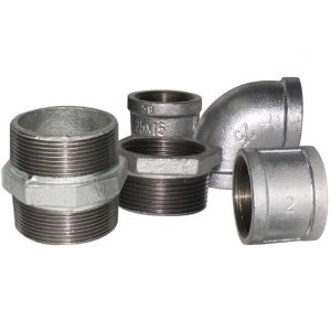 Zinc - Coated Hydraulic Pipe Fittings , Galvanized Cross Pipe Fitting Various