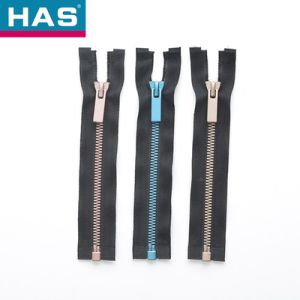 China #10 Customizable Metal Zipper Multi Color Zipper Blue With Auto Lock Slider on sale