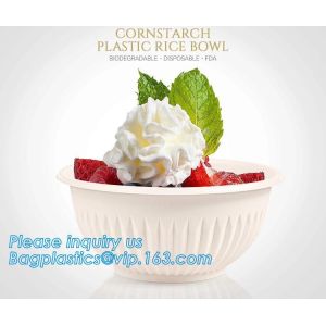 Cheap corn starch India curry bowl,Healthy corn starch biodegradable qualitier tableware biodegradable water bowl bagease pac for sale