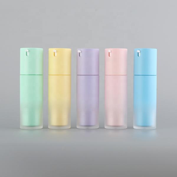 Double Acrylic Rotating Airless Cosmetic Bottles 15ml 30ml 50ml