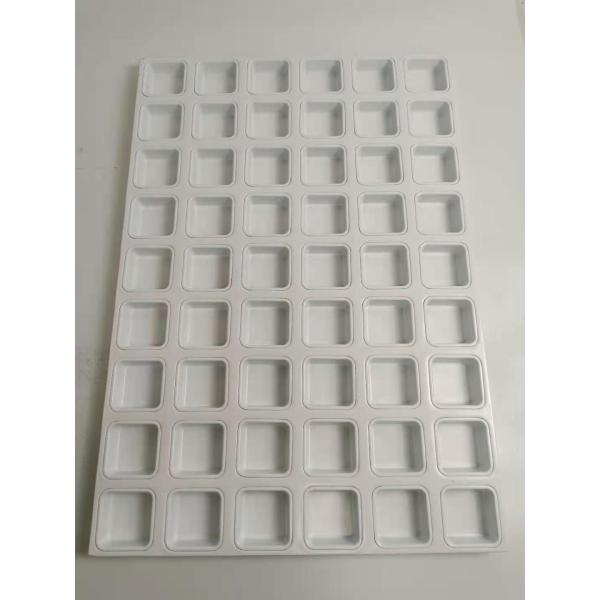 54 Cups Square Aluminum Bun Baking Pan Non Stick Silicone