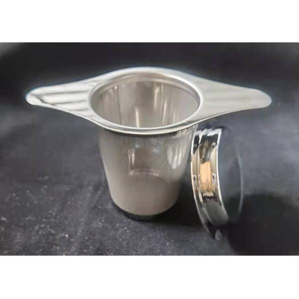 Quality Custom Logo 304 Stainless Steel Loose Leaf Tea Infuser 7.5cm High With Handles wholesale