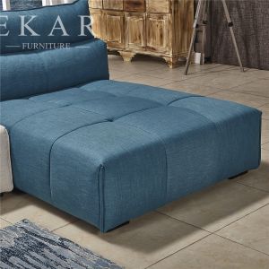 New Colorful Modern Fabric Armless I Shaped Couch Sofa AW-1707