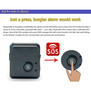 V8S Mini GPS Tracker+Anti-Burglar Alarm+Personal SOS Help Alarm Transmitter+Spy