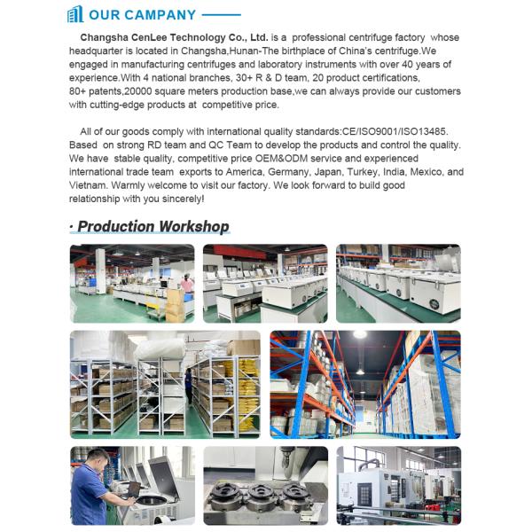 Cenlee 4K Professional PRP Centrifuge Machine with Multiple Rotor Options