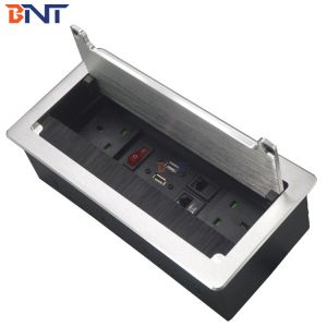 China Tabletop Flip Up Power Outlet With Double UK Power Plugs Customization Available on sale