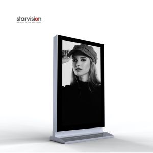 Aluminum Frame CLP 6 Sheet Mupi Advertising , Customized Out Of Home Display