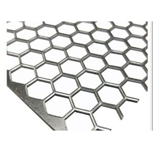 Hexagonal Hole Sheet Perforated Metal Mesh Stainless Steel