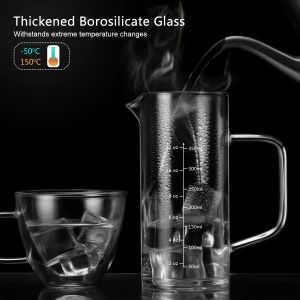 1000ml House Glassware High Borosilicate Glass Coffee Maker Four Layer
