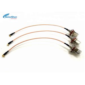 MCX Plug O - Ring Pigtail Cable Right Angle N Jack Bulkhead RG316 Copper