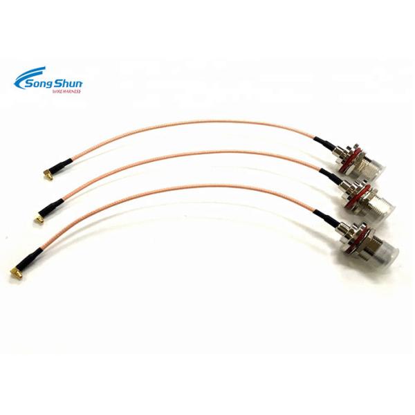 MCX Plug O - Ring Pigtail Cable Right Angle N Jack Bulkhead RG316 Copper