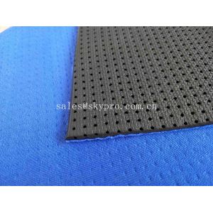 Embossed Perforated Thick Neoprene Fabric Foam Round Hole Bonded Rubber Sheet