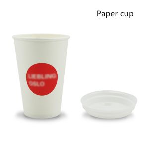 China Compostable PLA Lined 280gsm Bamboo Fiber Paper Drinking Cups on sale