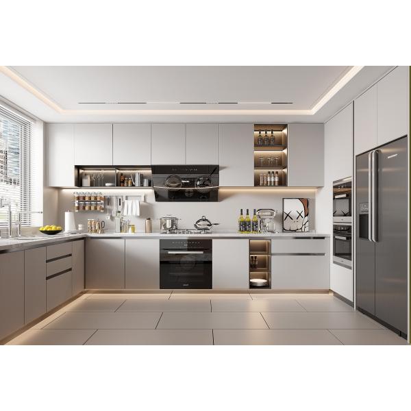 Furniture Storage Soft Closing Home Complete LED Light Cupboard Kitchen Cabinets