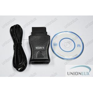 Cheap Nissan 14 Pin Diagnostic Socket Interface Auto Diagnostic Cable for sale