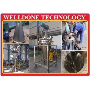 Conical Vacuum Agitated Dryer Heat Contacting Various Agitator Form For Polymers