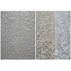 Nylon Rayon Viscose Corded Lace Fabric Jacquard Shrink-Resistant CY-LW0733