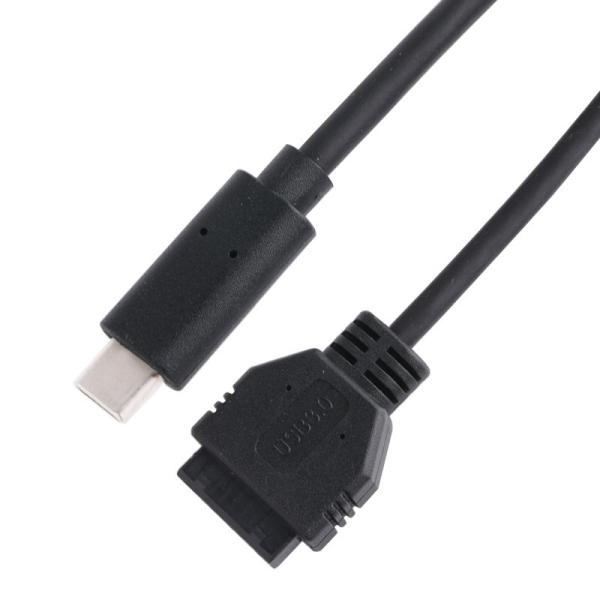Quality 20P Female USB 3.0 Type-C to IDC Adapter Cable Internal Resistor Black PVC Wire OEM ODM wholesale
