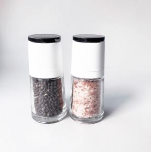 Cheap refillable 120ml Glass Ceramic Salt And Pepper Mills for sale