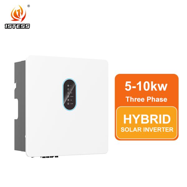 Quality Modern 250V-600V Three Phase Pure Sine Wave Hybrid Solar Inverter 5kW 6kW 8kW 10kW MPPT Seamless Operation wholesale