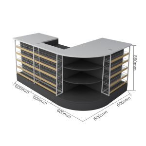 Adjustable Supermarket Steel Checkout Counters With Customized Length
