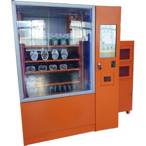 Intelligent Salad Vending Machine With Cashless Payment Device And Advertising