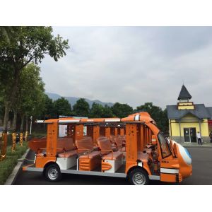 Various Cartoon Patterns Of 14 SEATS Electric Cartoon Sightseeing Bus power 72v7