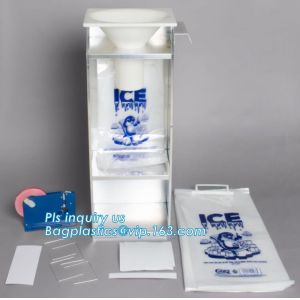 China Suppliers LDPE Very Strong Plastic Ice Bag With Drawstring, leakproof ice