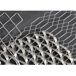 4 X 8 Hot Dipped Galvanized Expanded Metal Sheet Gothic Mesh 3.0 Mm Thickness