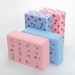 wholesale high-quality printed Eva yoga block embossed for exercise