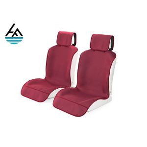 Red SBR Fitted Neoprene Jeep Seat Covers Digital Printing Technology