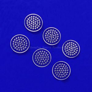 CNC Machining Of High Precision Fused Quartz Perforated Quartz Glass Sheets
