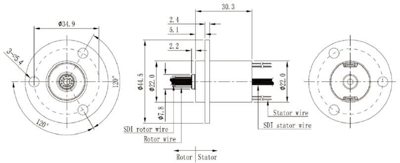 IP51 IP66 High Definition Slip Ring Zero Latency Panlink Slip Ring For Surveillance