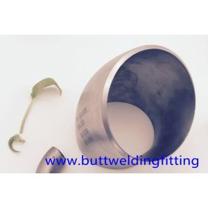 Copper Nickel 90 / 10 Butt Weld Fittings , 4'' SCH10S ANSI B16.9 45 Degree Elbow