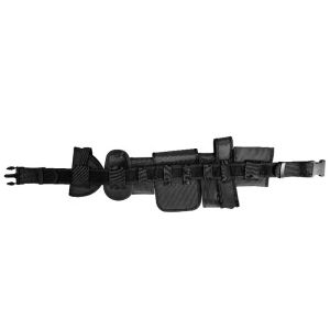 Multifunctional Training Belt Hardware Buckle Flashlight Molle Belt Pouch Olive