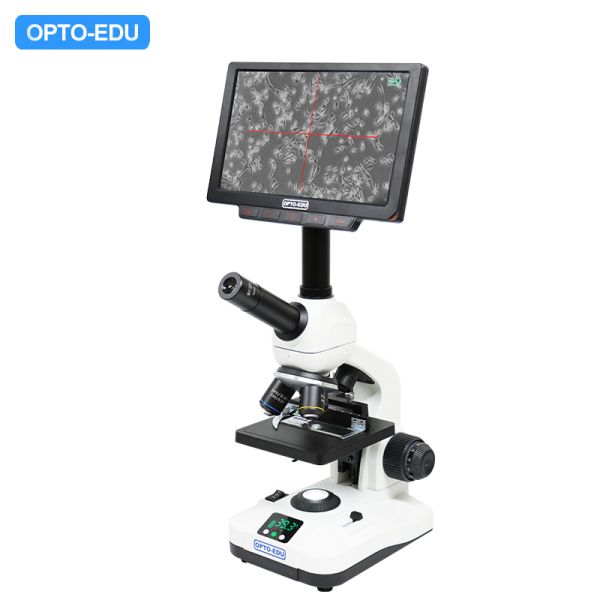 Quality OPTO-EDU A33.5115 9" LCD Heating Stage Microscope with 40x~640x Optical Magnification and 60fps wholesale