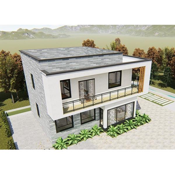Quality Eco Friendly Prefabricated Light Steel Frame House Luxury Villa For