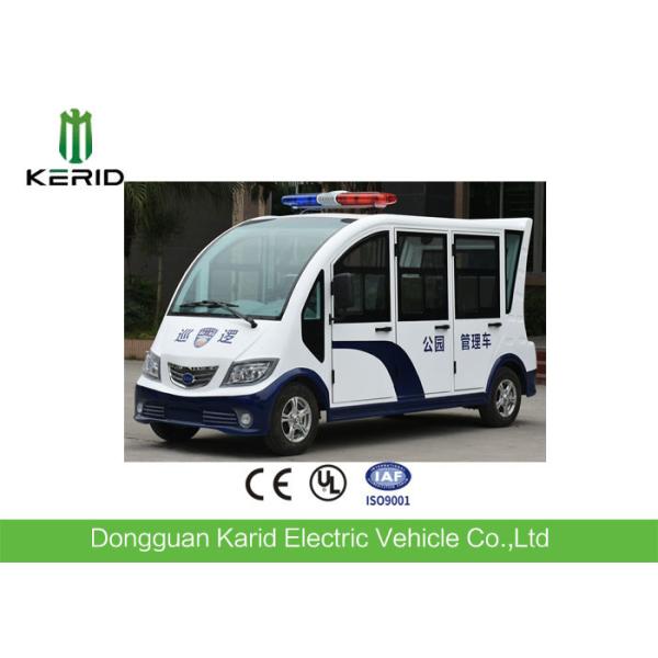 Fiber Glass Body Full Enclosed Electric Utility Vehicle Patrol Cart With Alarm