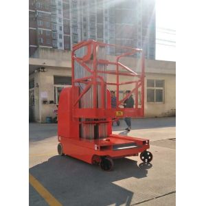 Self-propelled Aerial Work Platform Safety Vertical Lift Table With 2 Masts 7.5